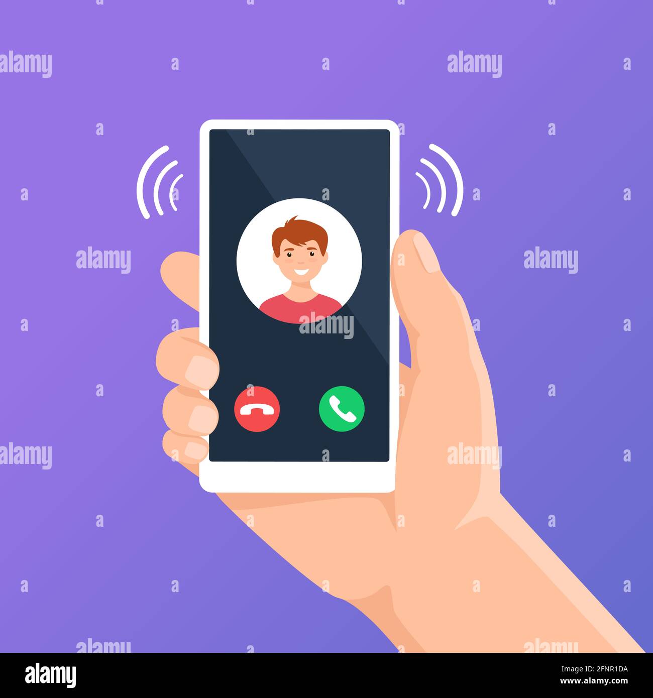 Incoming call phone hi-res stock photography and images - Alamy
