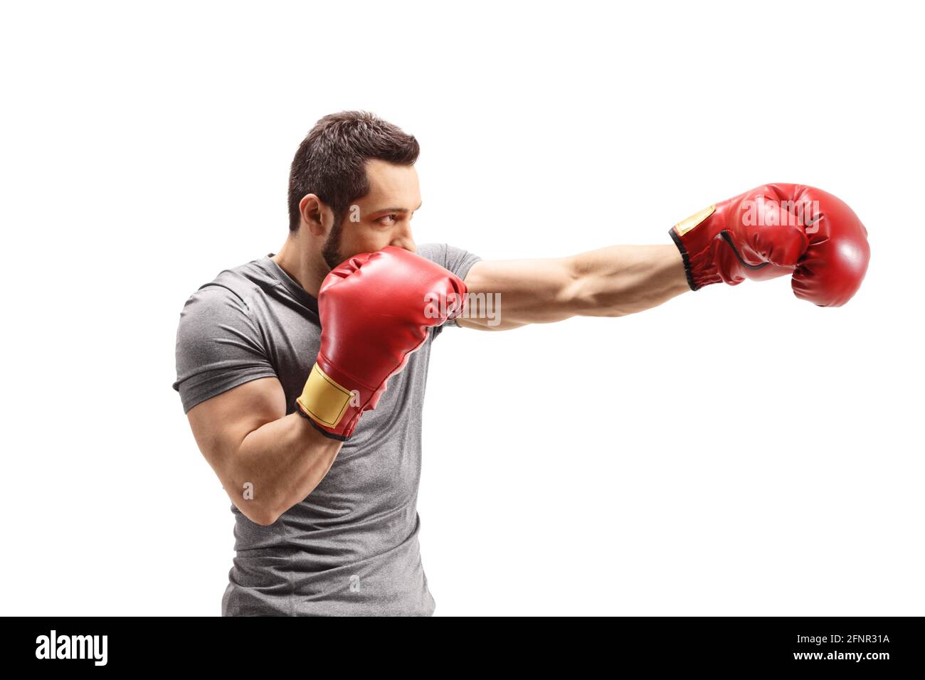 Man punching Cut Out Stock Images & Pictures - Alamy