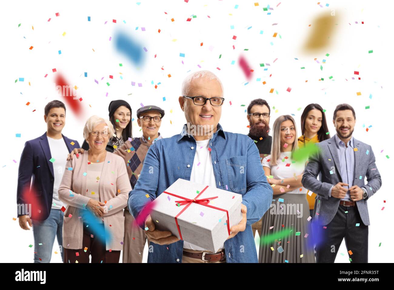 Celebration confetti friend female hi-res stock photography and images ...