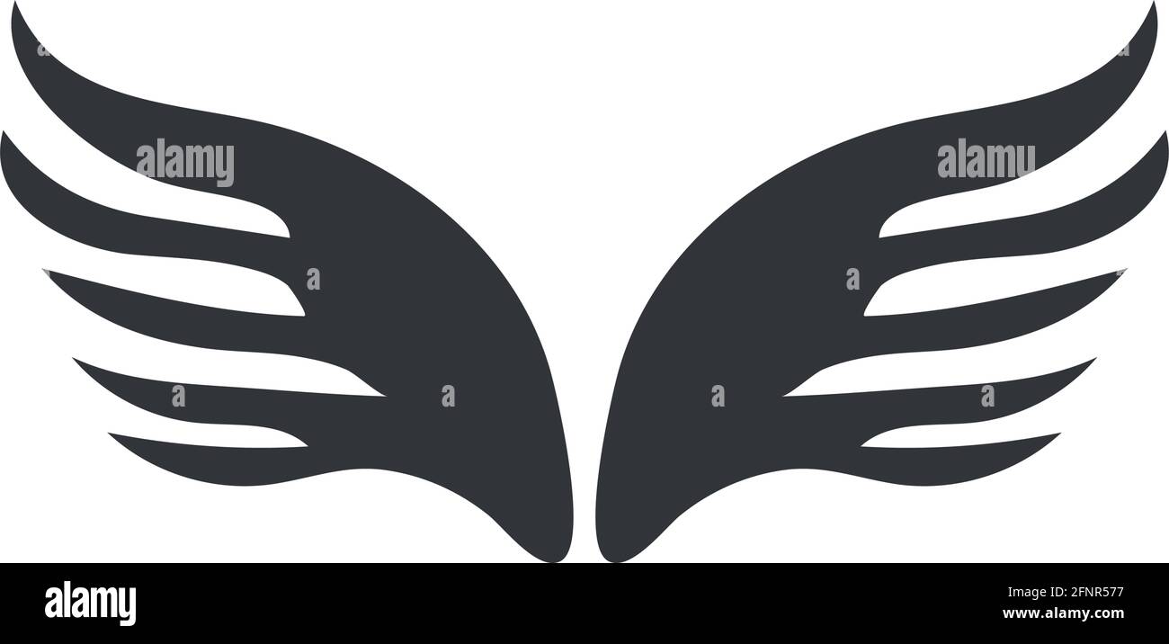 wings silhouette emblem Stock Vector Image & Art - Alamy
