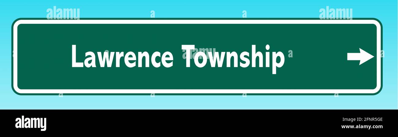 Lawrence Sign Lawrence township hi-res stock photography and images - Alamy