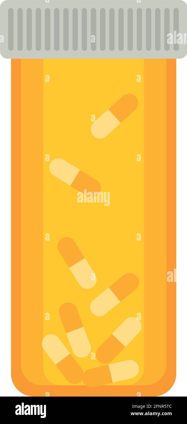 capsules medicines in pot Stock Vector
