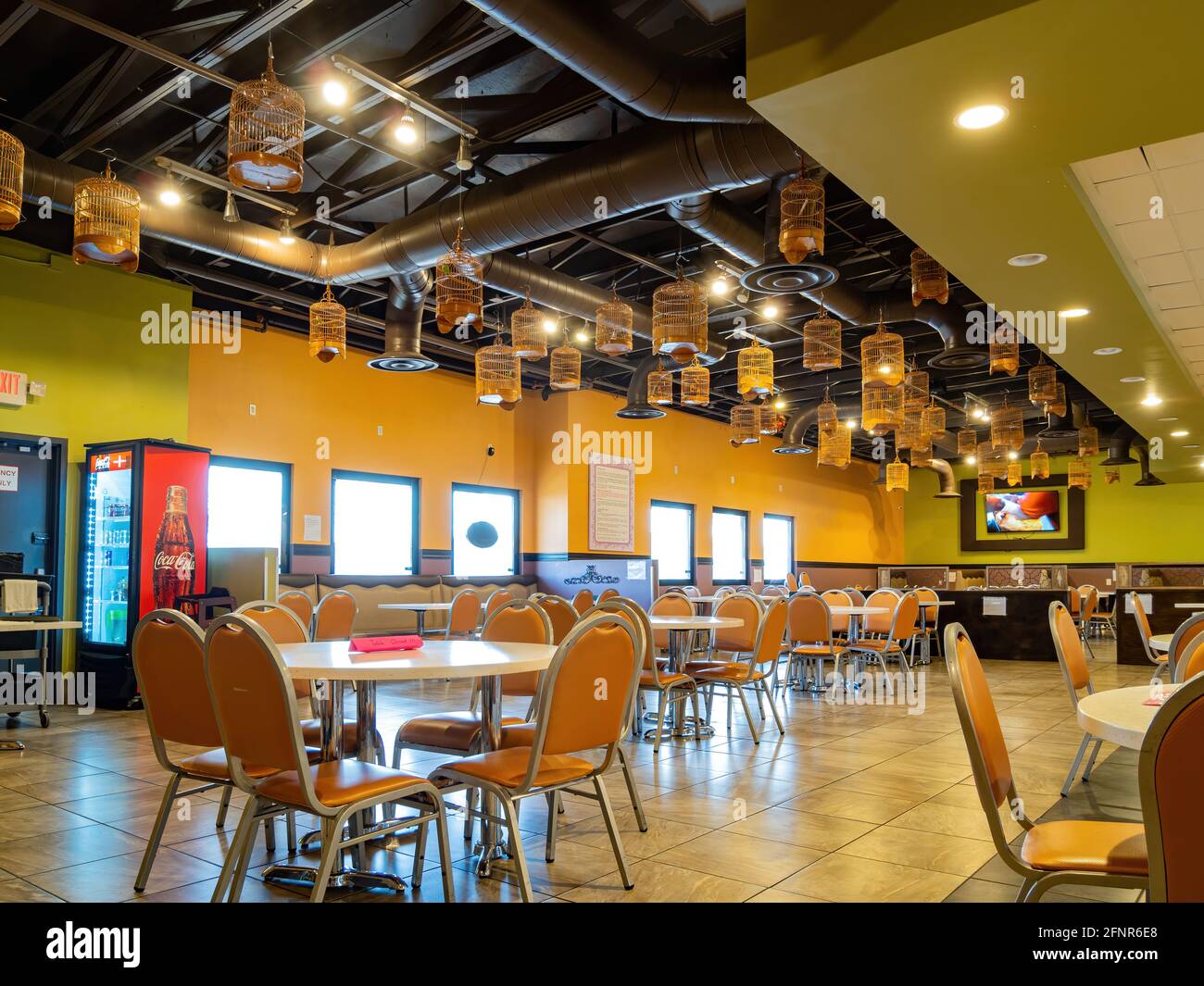 Las Vegas JAN 20 2021 Interior view of a Chinese Yum Cha Dim