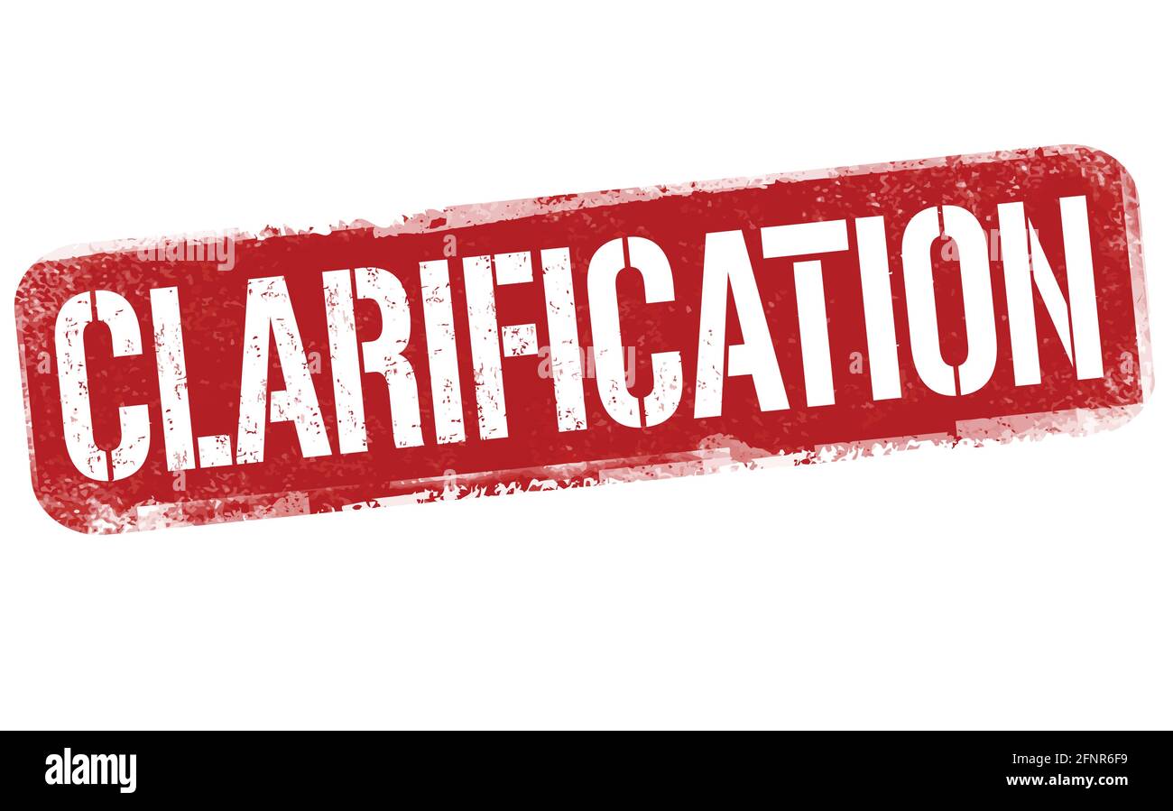 Clarification assistance Stock Vector Images - Alamy