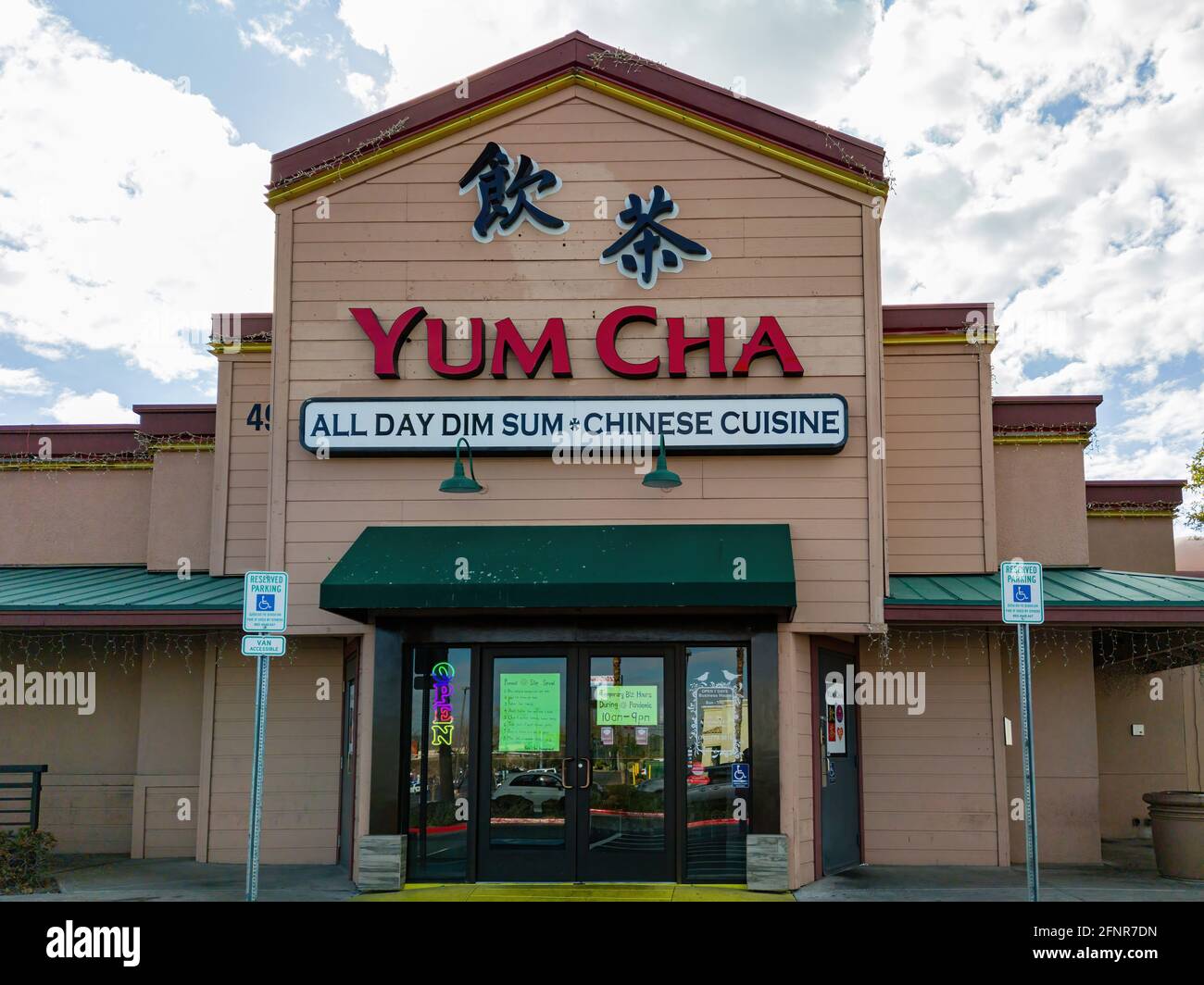 Las Vegas JAN 20 2021 Exterior view of a Chinese Yum Cha Dim