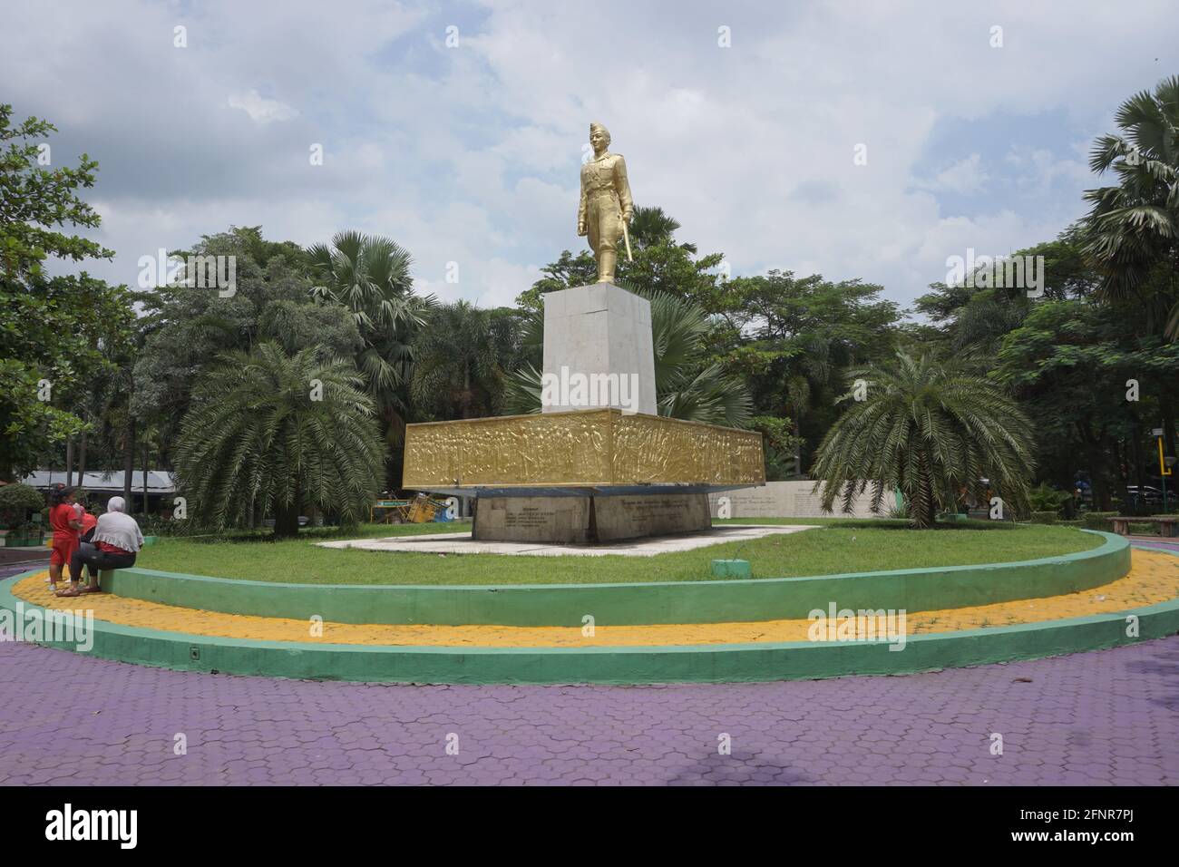 Monument of Mayor Bismo on Kediri town square Stock Photo Alamy