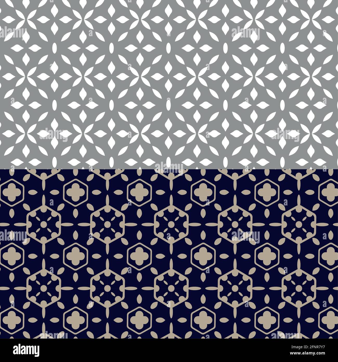 two ornamental patterns Stock Vector Image & Art Alamy