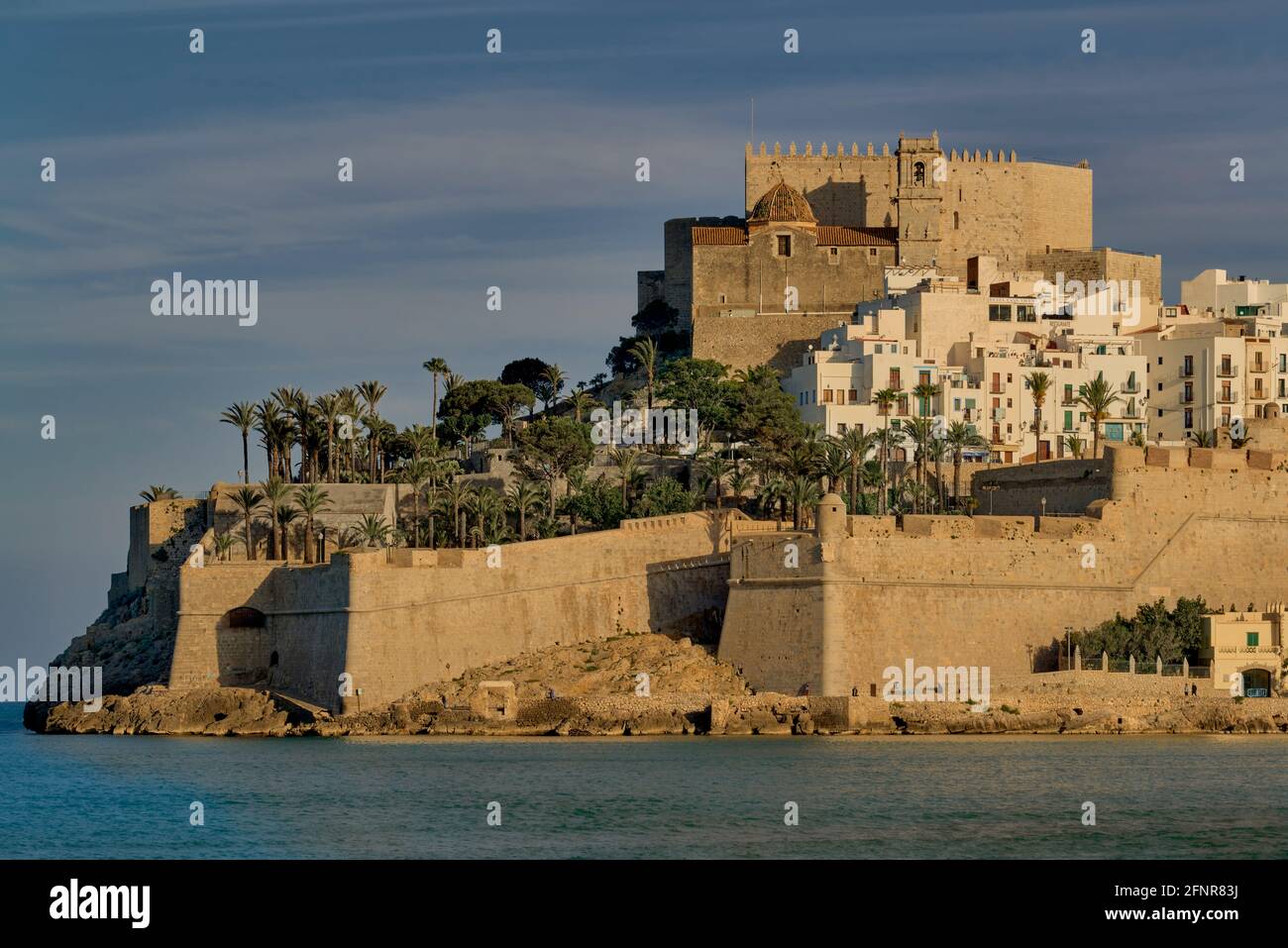 The Castillo Palace de Peñíscola or Castillo del Papa Luna is located in  the highest area of the rock in a town declared the most beautiful in Spain  Stock Photo - Alamy