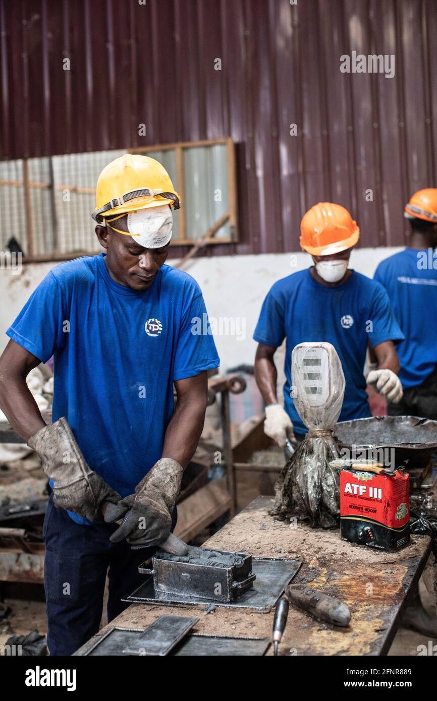 Recycling in Ghana, West Africa Stock Photo Alamy
