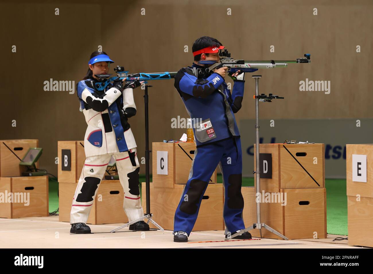 Tokyo, Japan. 18th May, 2021. (L-R) Misaki Nobata, Takayuki Matsumoto ...