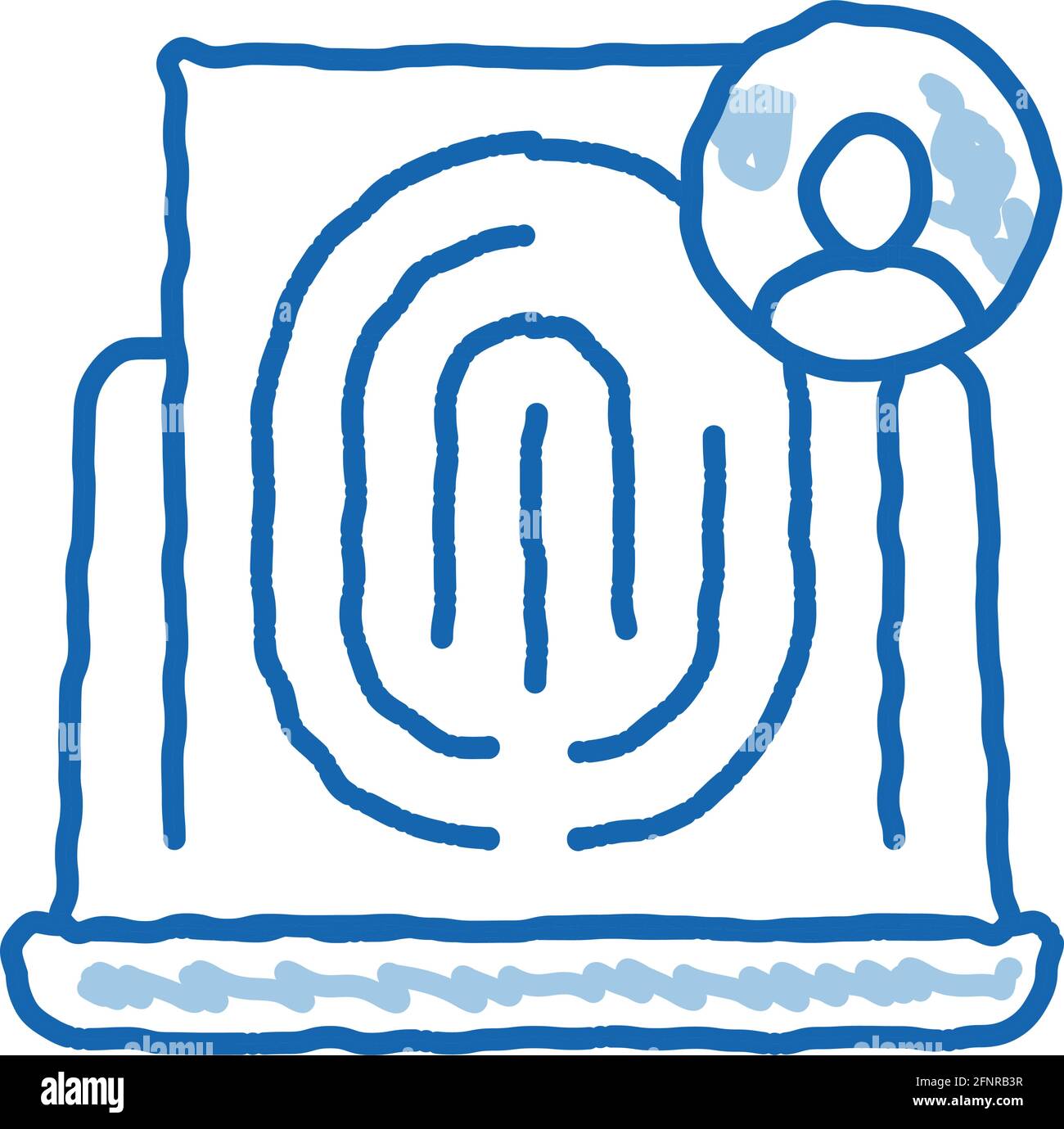 finger identity doodle icon hand drawn illustration Stock Vector Image ...