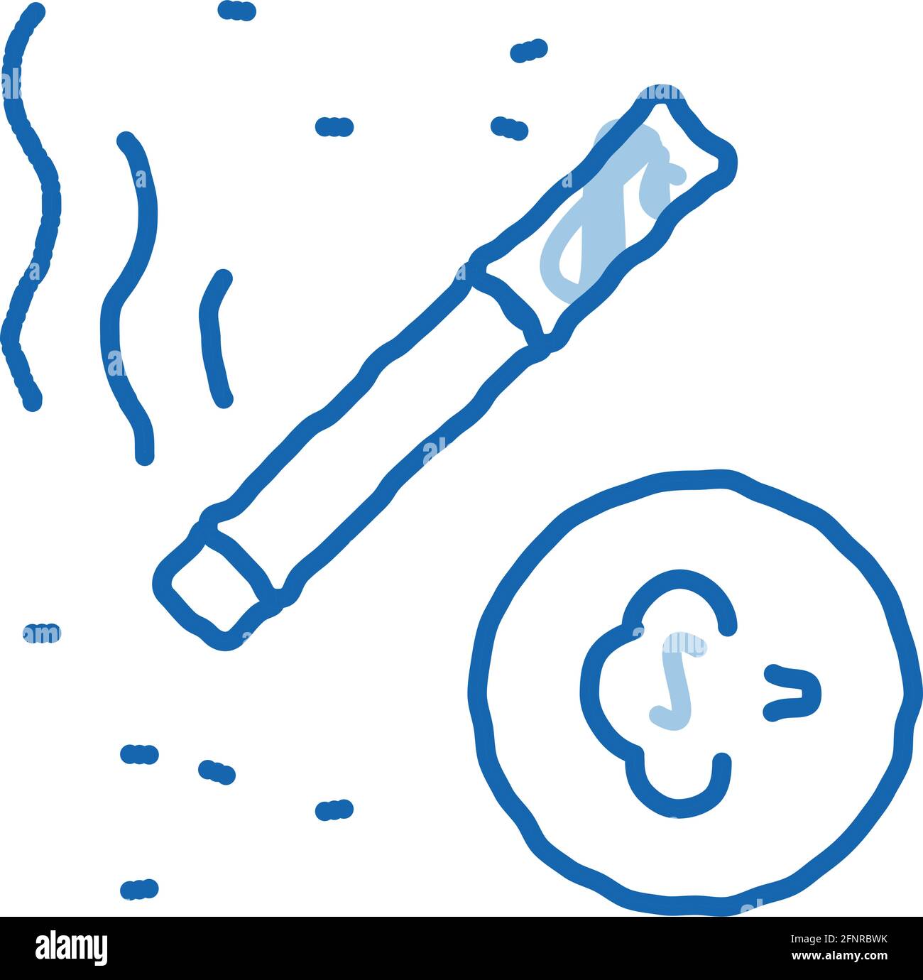 cigarette smoke allergy allergy on cigarette smoke doodle icon hand drawn illustration Stock Vector  Image & Art
