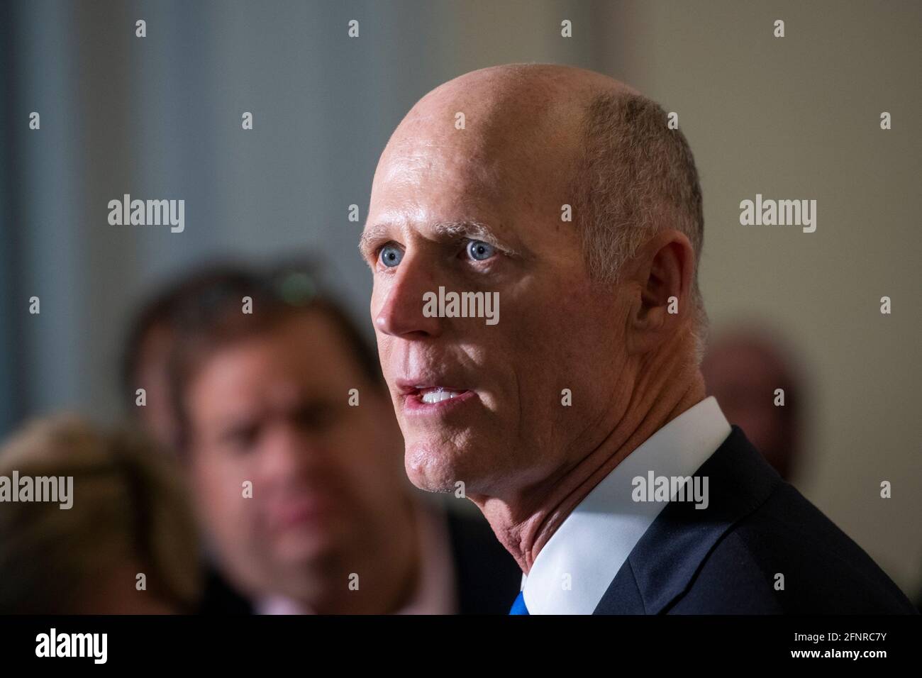 United States Senator Rick Scott (Republican of Florida) offers remarks ...
