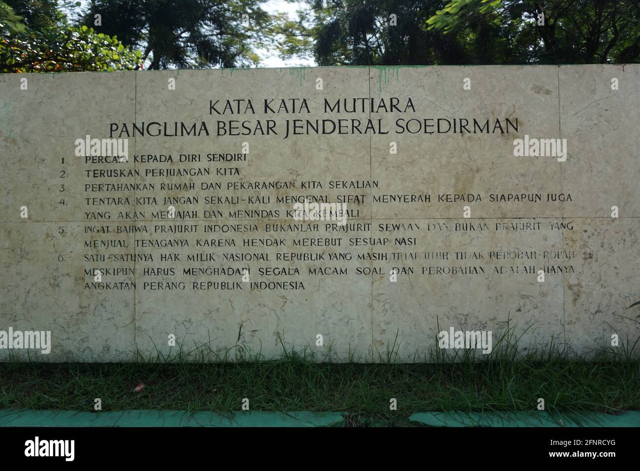 Quote Of Mayor Bismo In Mayor Bismo Monument Stock Photo Alamy