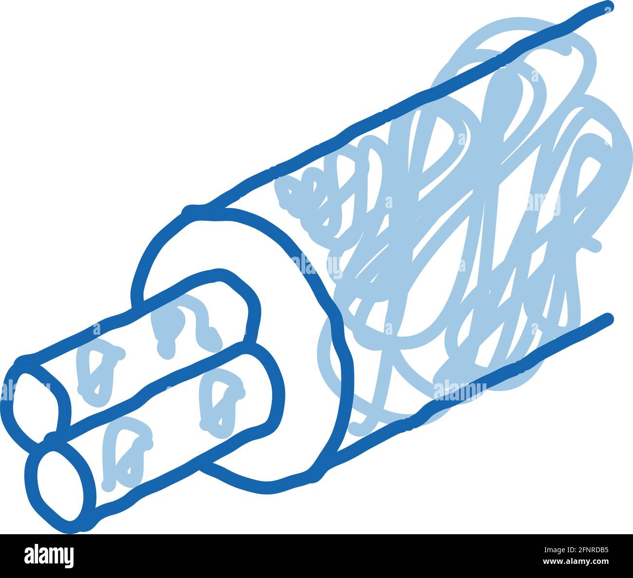 cable with electrical cords doodle icon hand drawn illustration Stock ...
