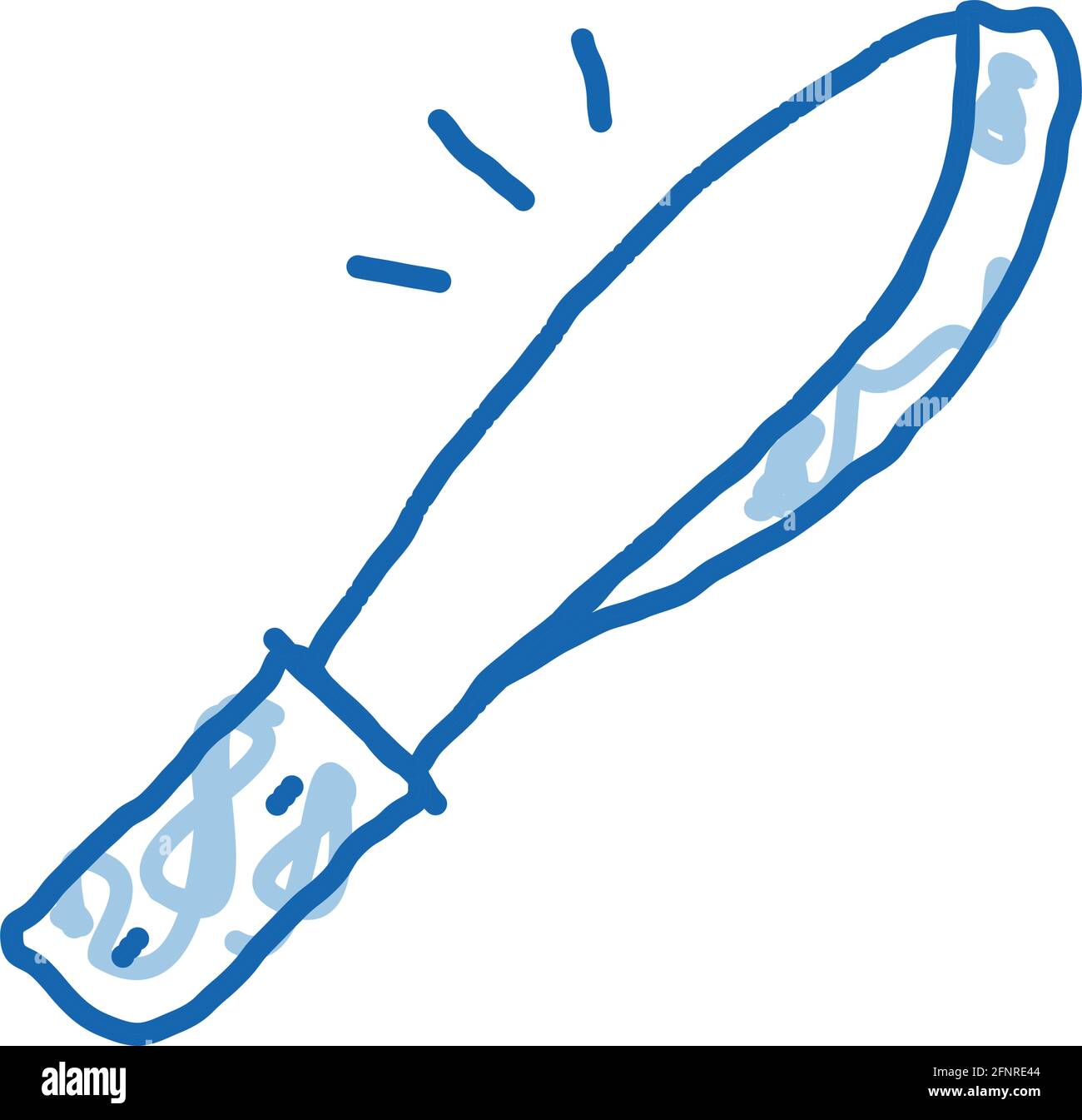 knife tool doodle icon hand drawn illustration Stock Vector Image & Art ...