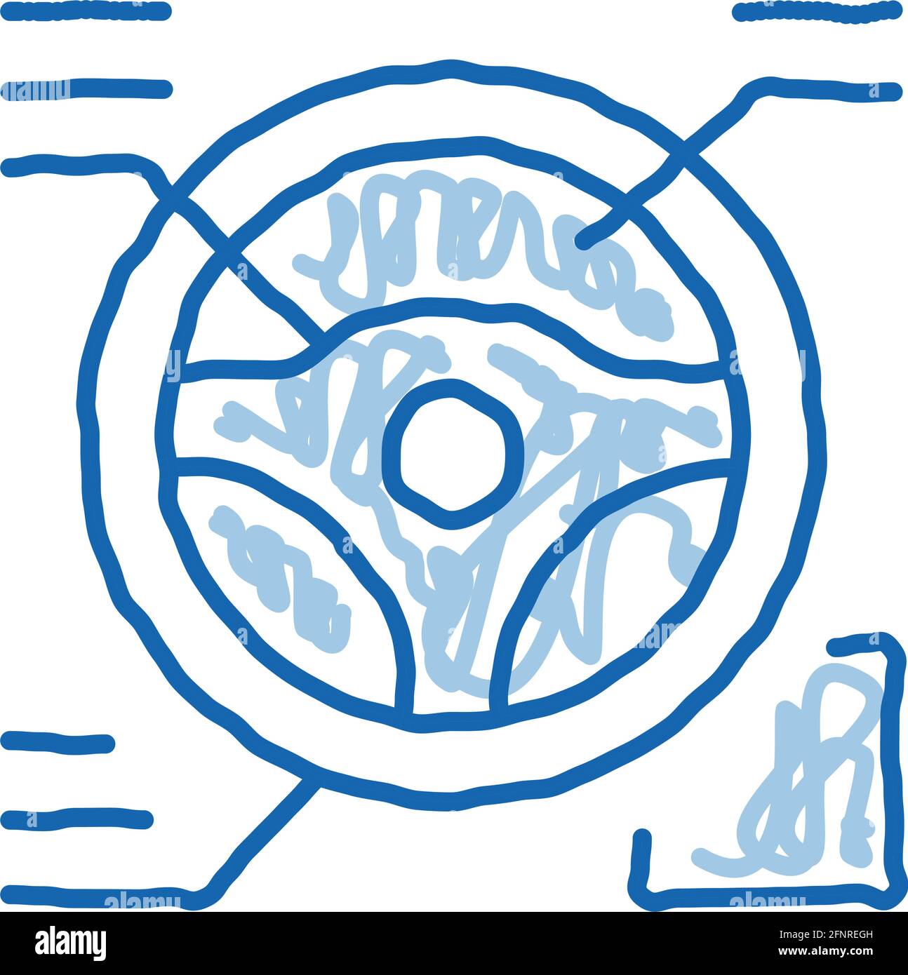 drive wheel characteristics doodle icon hand drawn illustration Stock