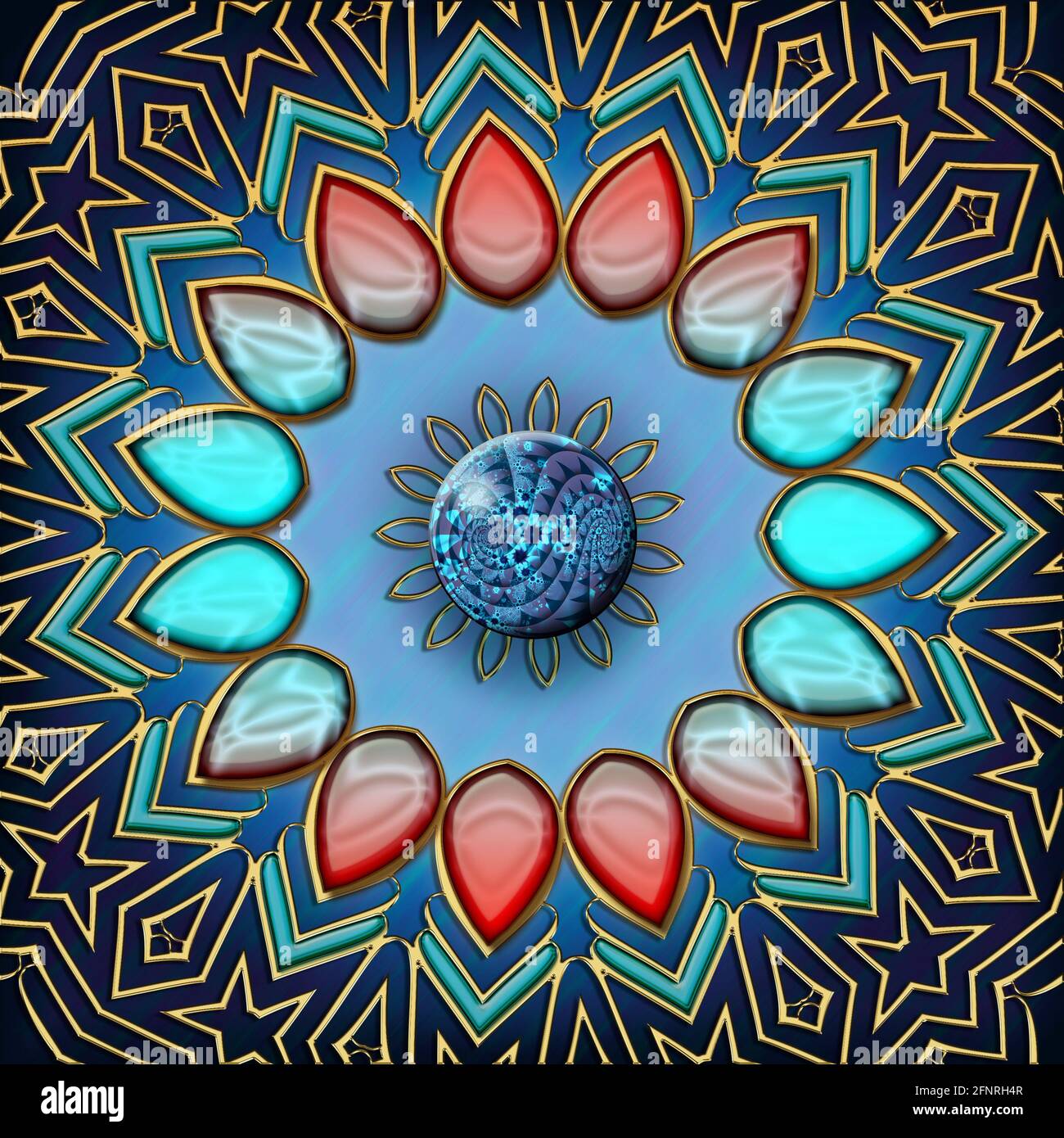 3D rendering combo creative graphics artwork with embellishment design