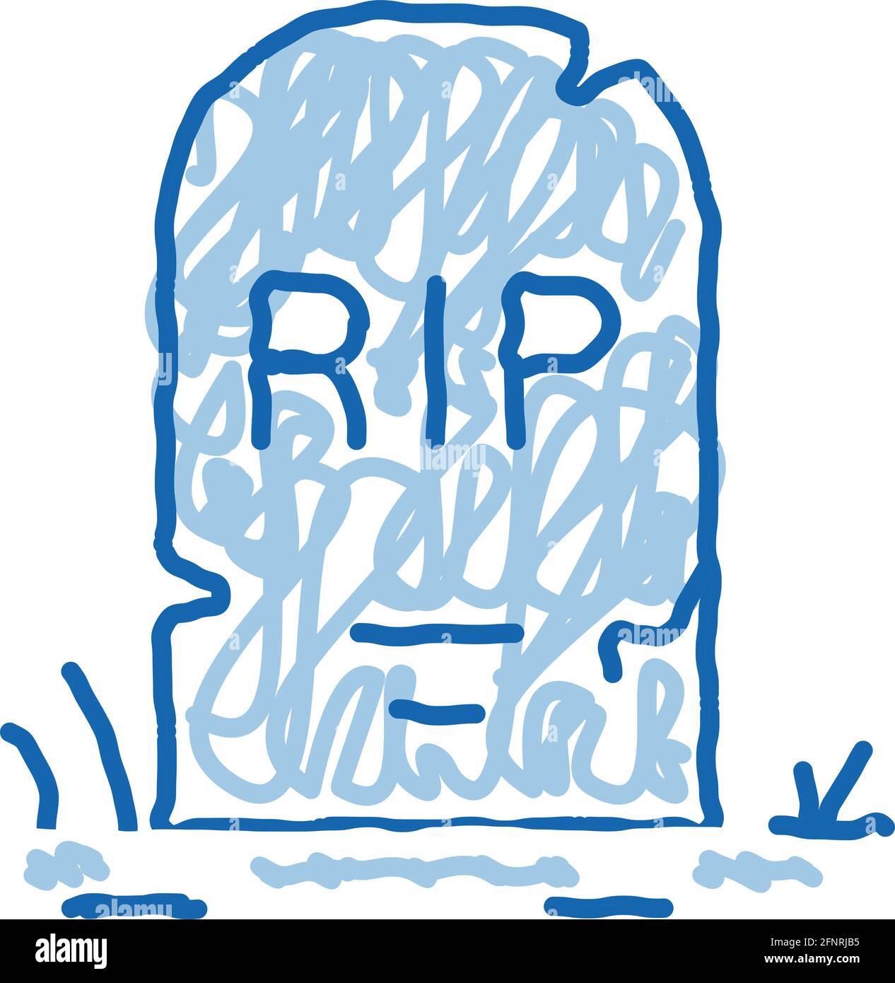 RIP Tombstone Halloween Doodle Illustration 11812355 PNG