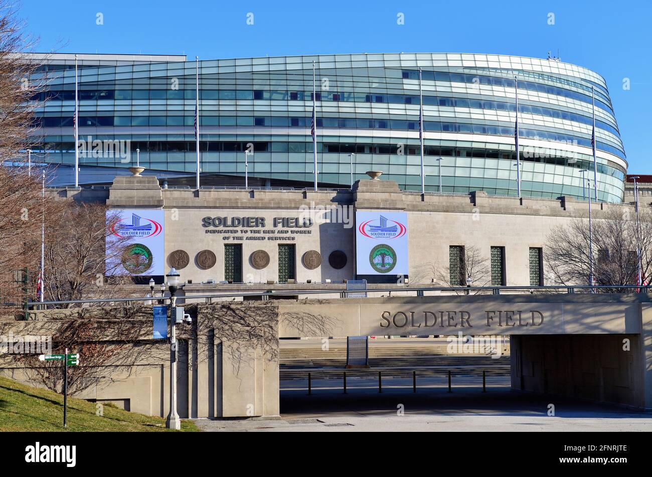 Chicago, Illinois, USA. The south end of the Neoclassicalstyled