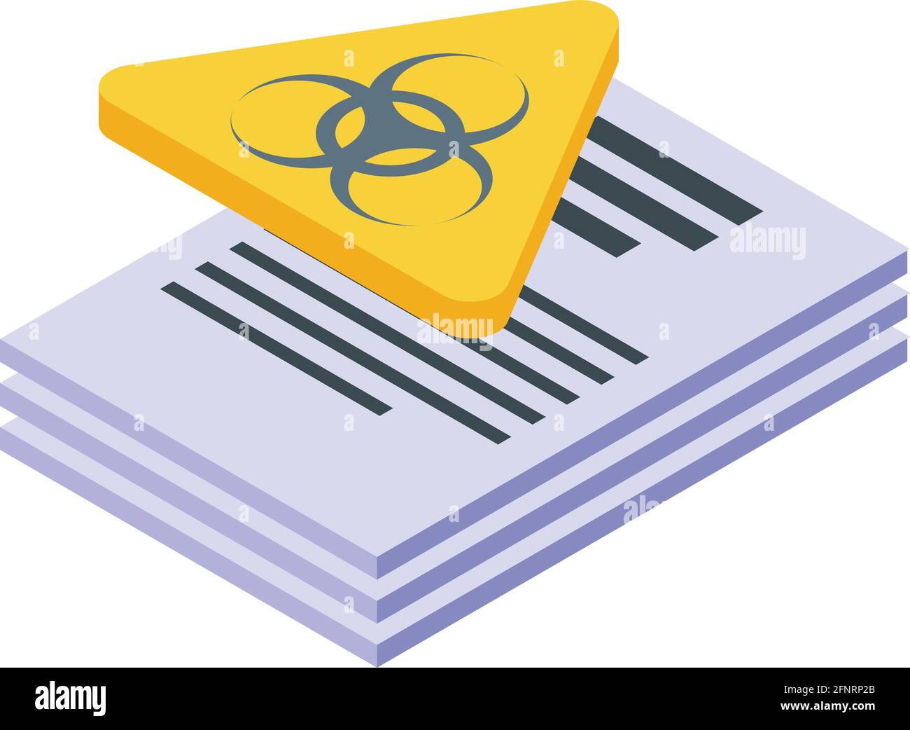 Malware documents icon. Isometric of Malware documents vector icon for ...