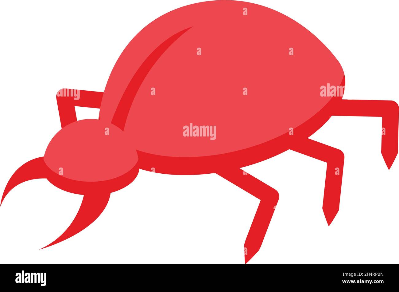 Malware bug icon. Isometric of Malware bug vector icon for web design isolated on white background Stock Vector