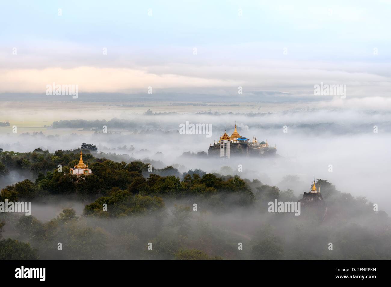 views from Yadana Thiri monastry, Loikaw, Myanmar Stock Photo