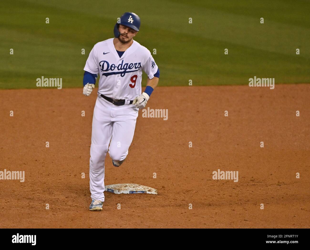 Denver CO, USA. 18th July, 2021. Los Angeles shortstop Gavin Lux (9) in the  dugout during the game with the Los Angeles Dodgers and the Colorado  Rockies held at Coors Field in