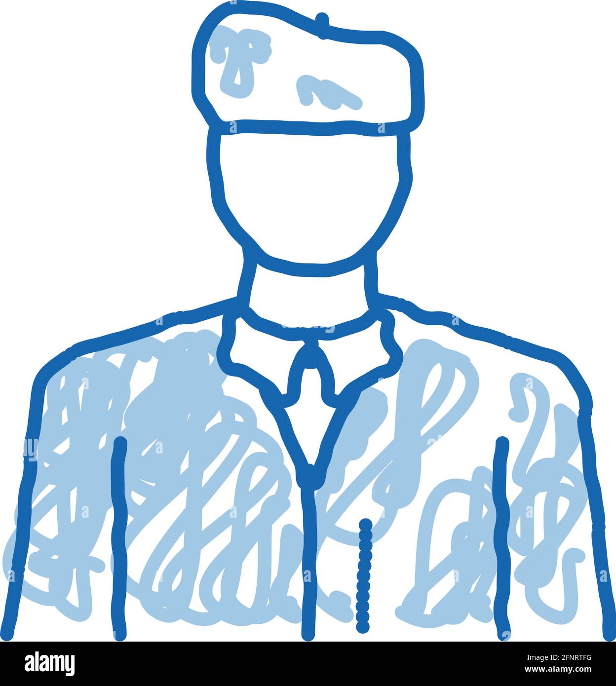 artist profession doodle icon hand drawn illustration Stock Vector ...