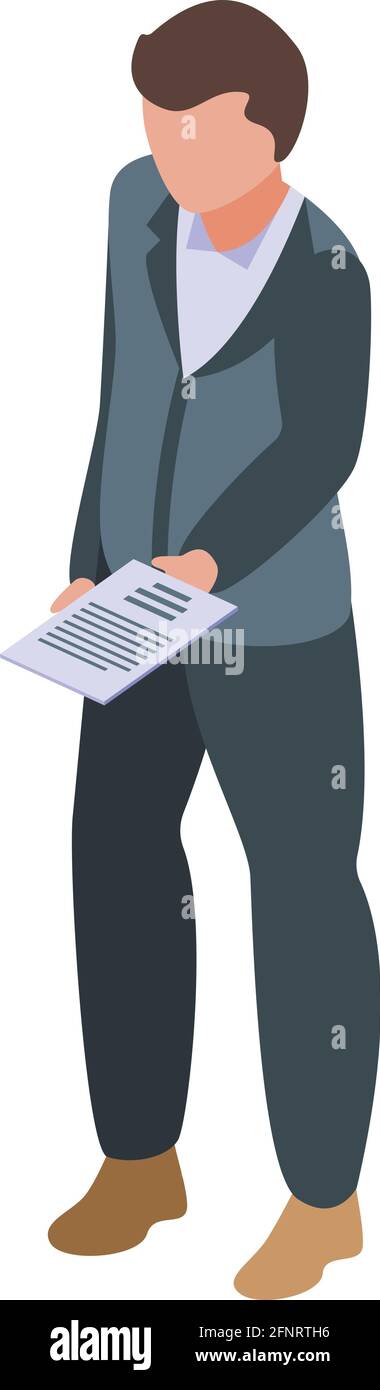 Agent sell car icon. Isometric of Agent sell car vector icon for web ...