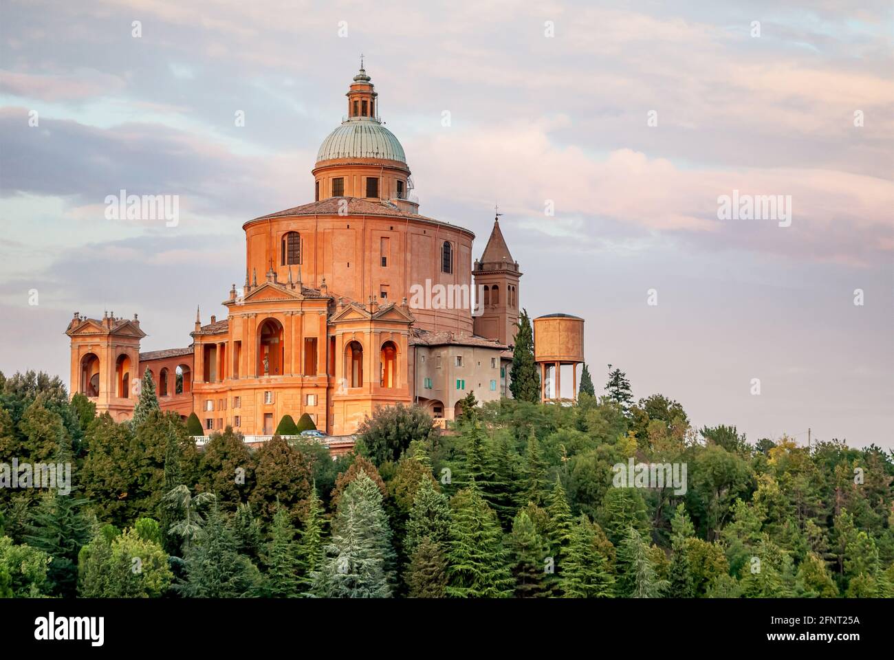 Sanctuary of the Madonna of San Luca, a basilica church in Bologna, Emilia Romagna, Italy Stock Photo