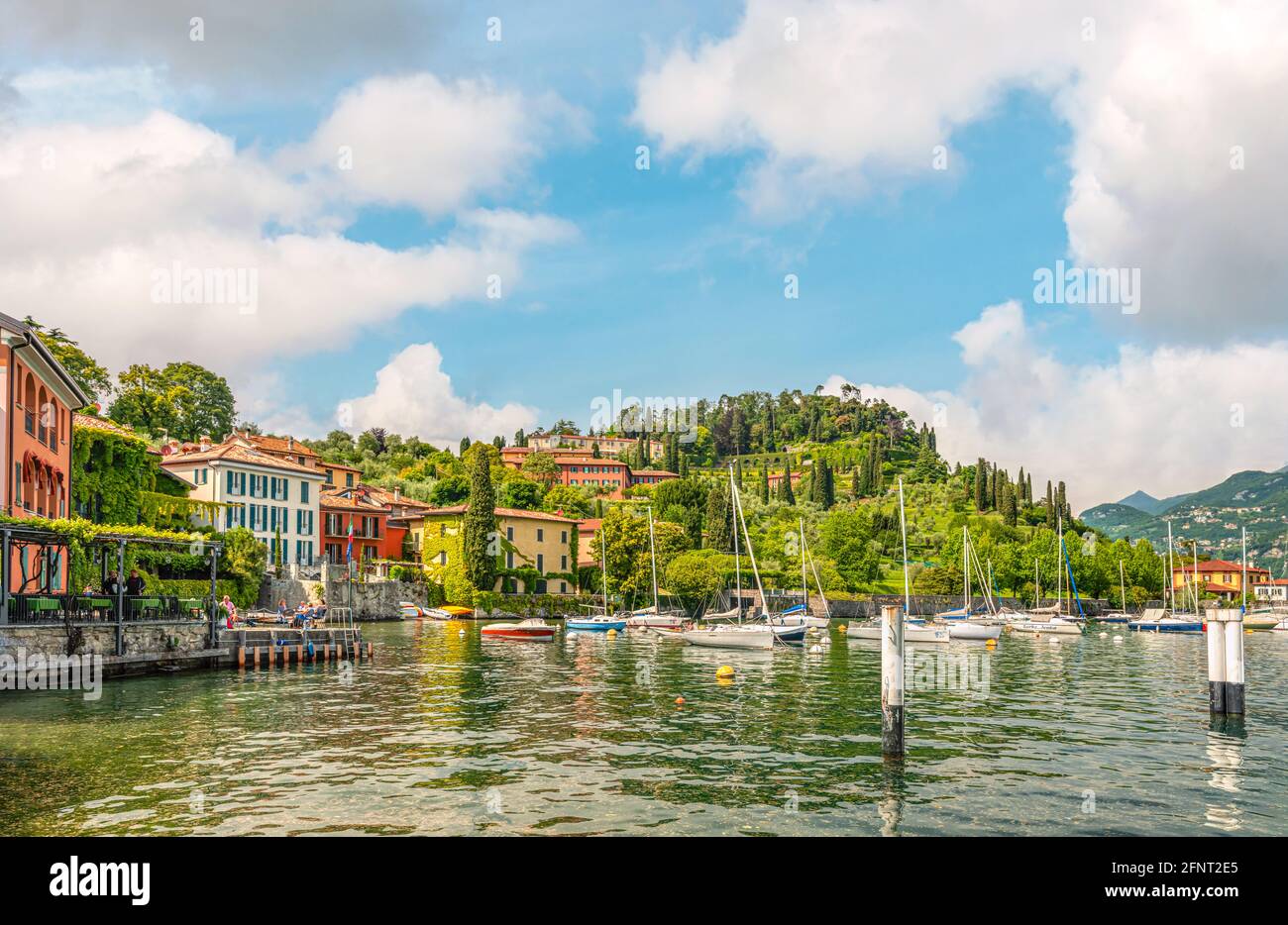 Waterfront of Pescallo near Bellagio at Lake Como, Lombardy, Italy Stock Photo