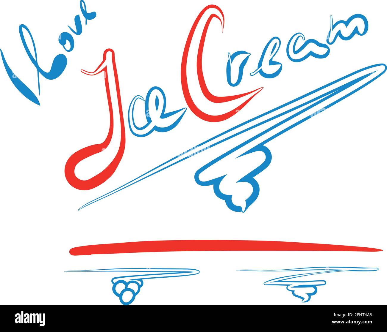 I love Ice Cream vector. IceCream Shop 