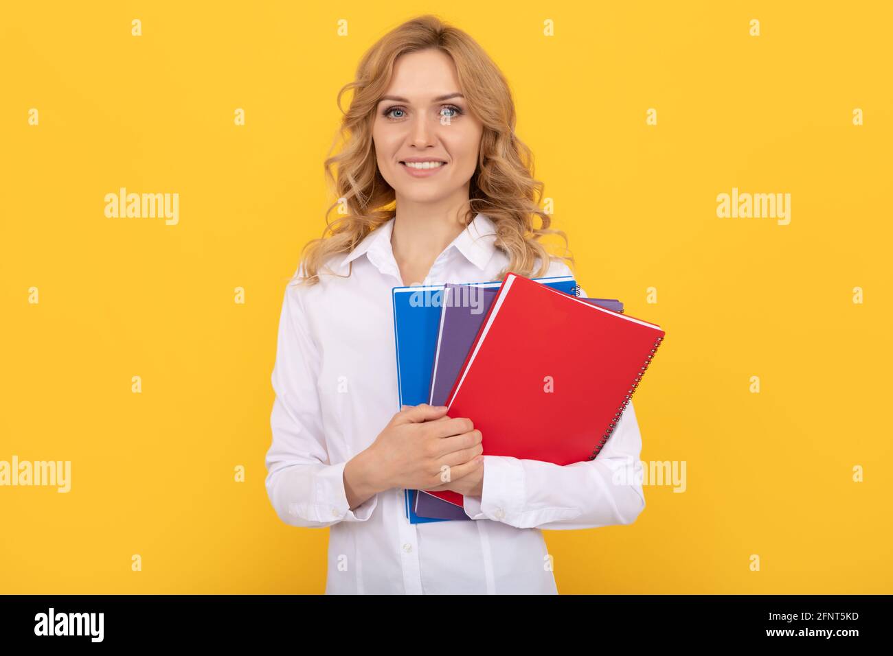 Business girl secretary blonde teacher hi-res stock photography and images  - Alamy