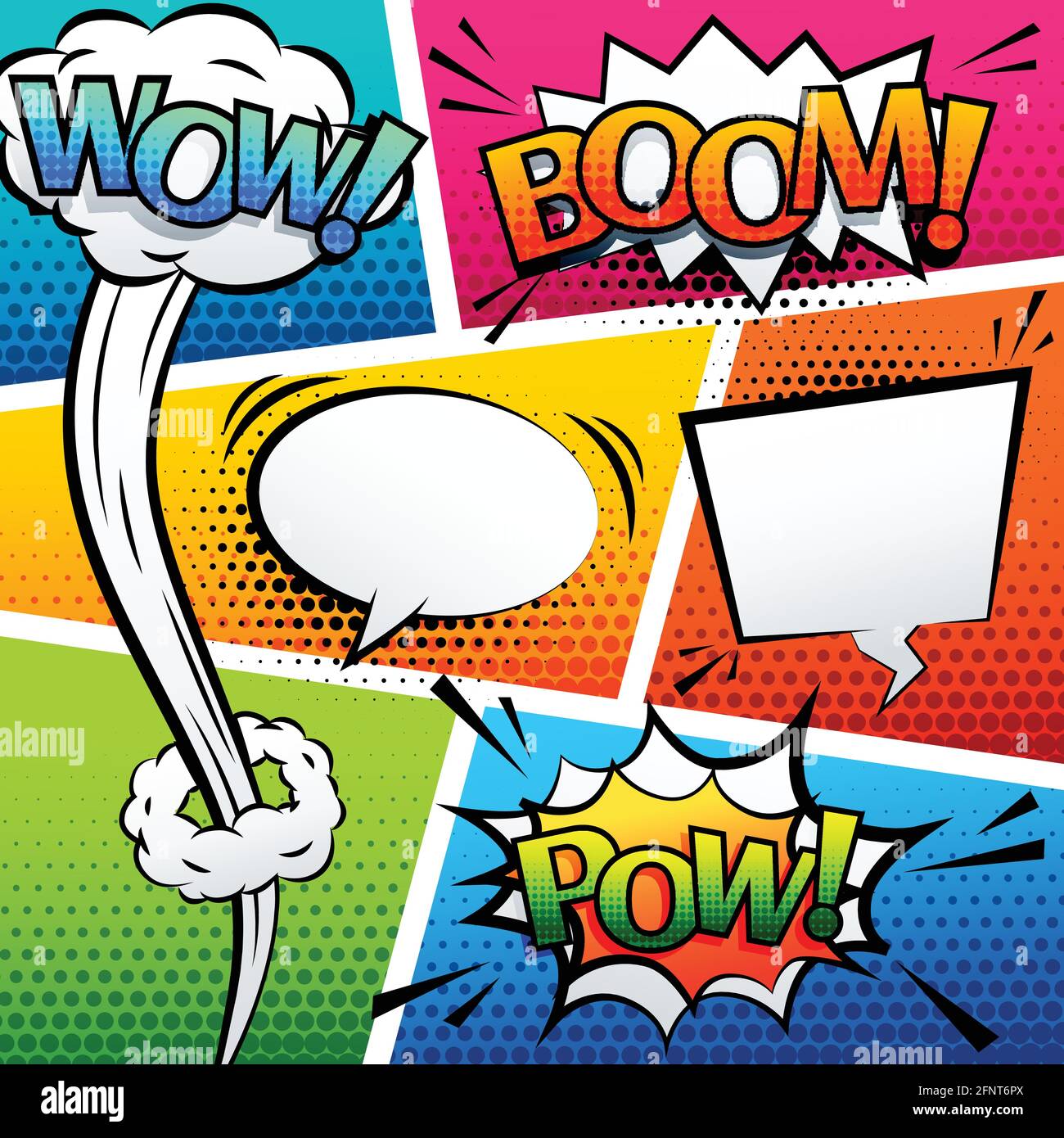 Comic Sound Effect Speech Bubble Pop Art Cartoon Style Vector Stock Vector Image Art Alamy