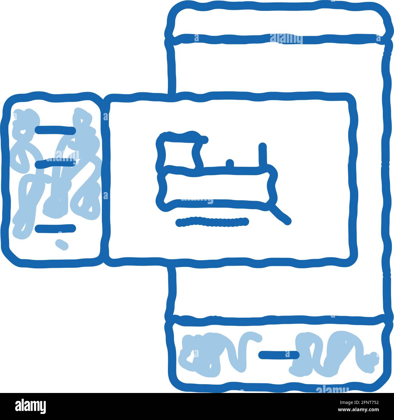 electronic train ticket doodle icon hand drawn illustration Stock ...