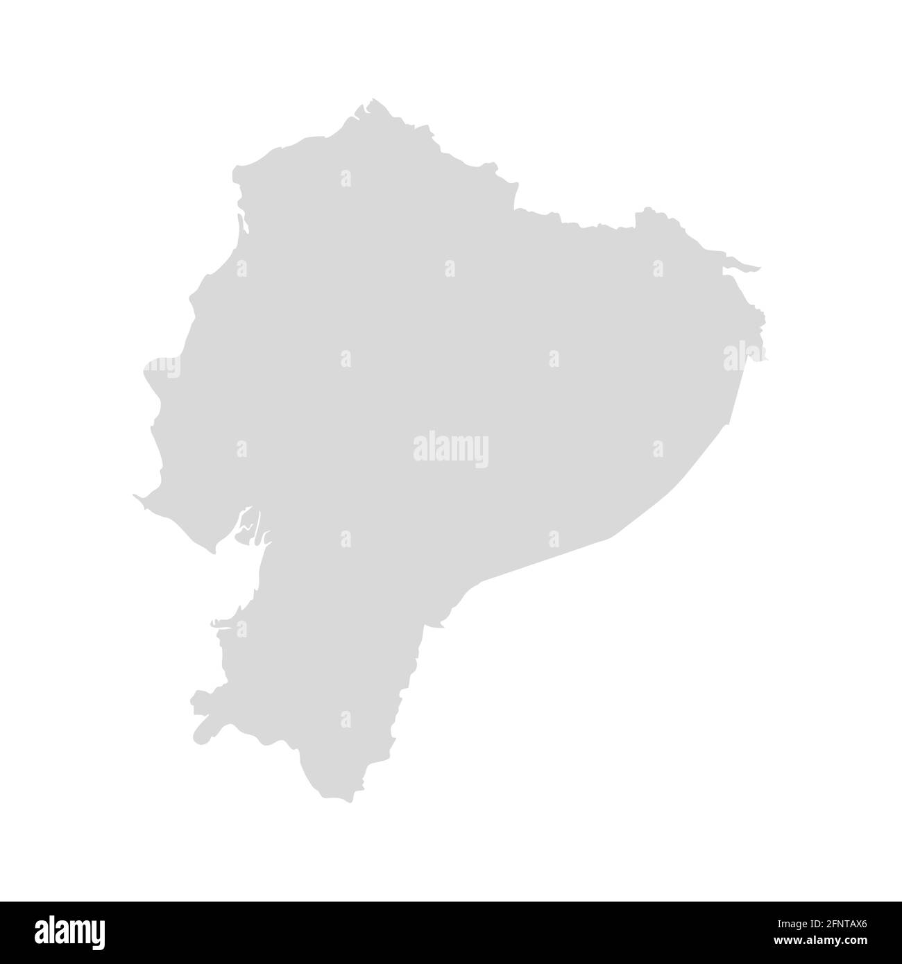 Ecuador vector map design illustration. Ecuador country silhouette Stock Vector