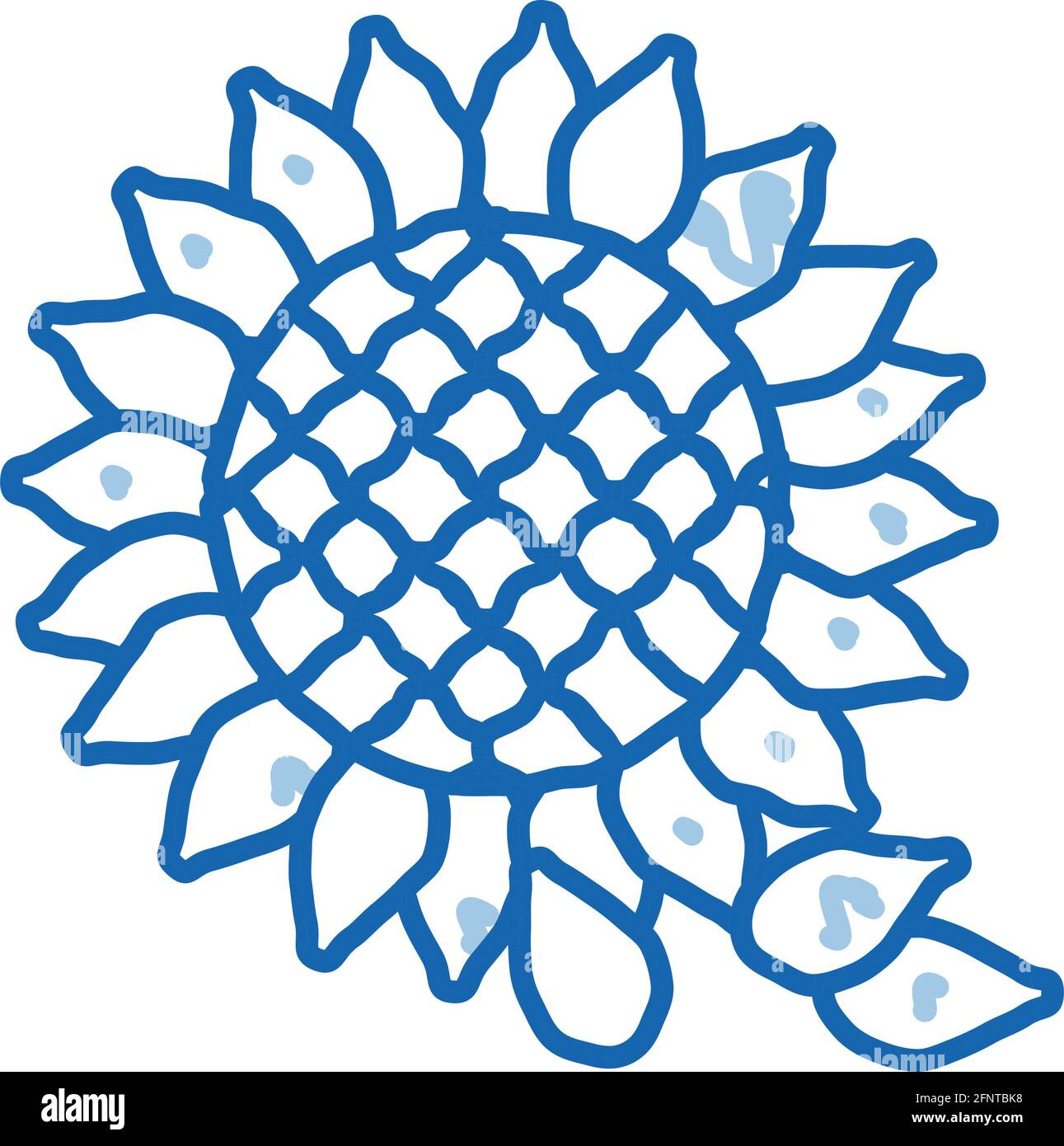 sunflower seeds icon vector outline illustration Stock Vector Image ...