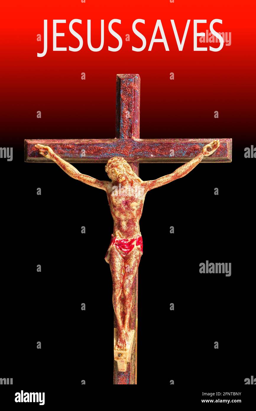 Jesu Christ on the cross Stock Photo