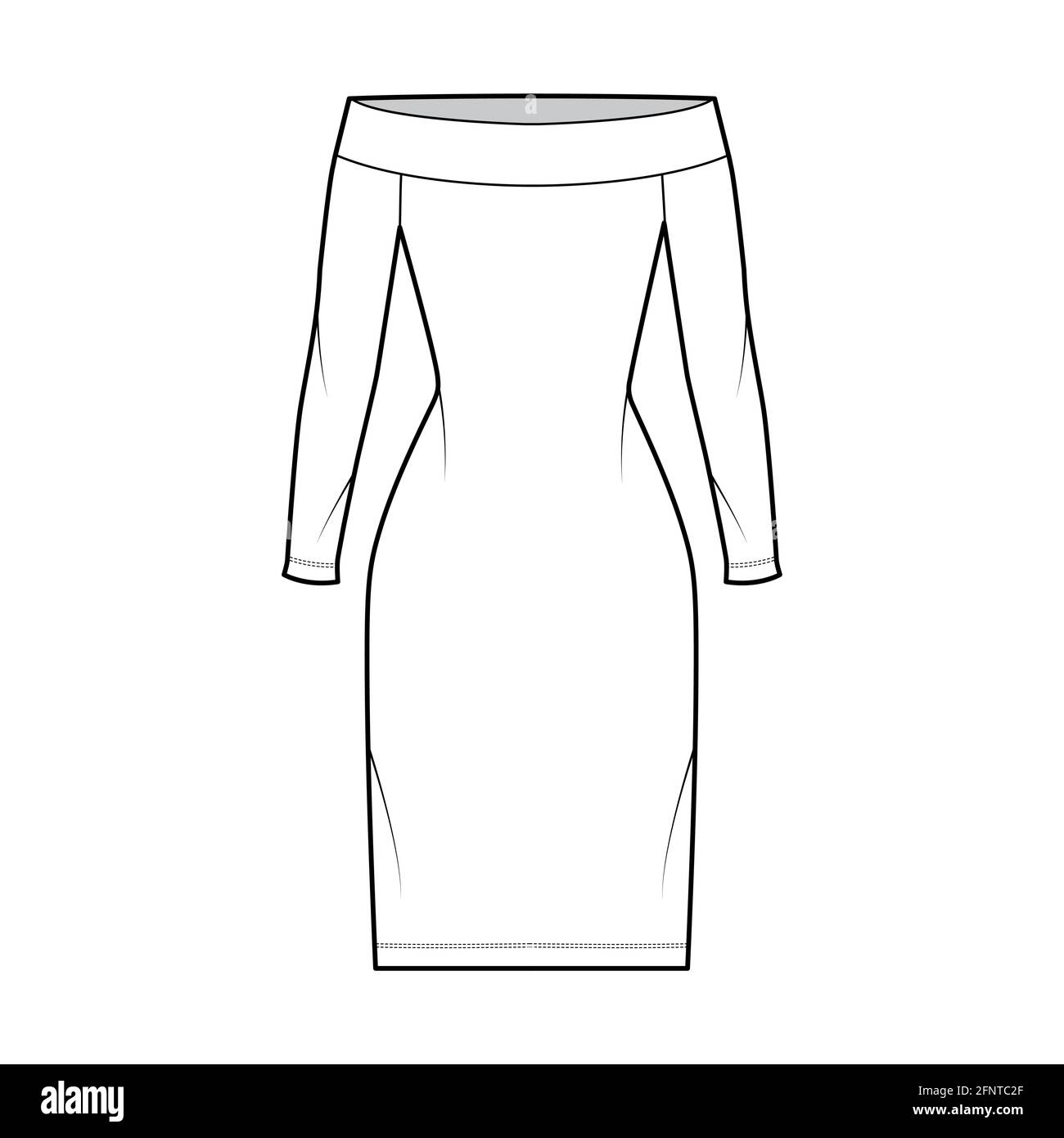 Vector woman summer dress with lace sleeves fashion CAD, dress with shoulder  straps technical drawing, template, flat, sketch. Jersey or woven fabric  Stock Vector Image & Art - Alamy