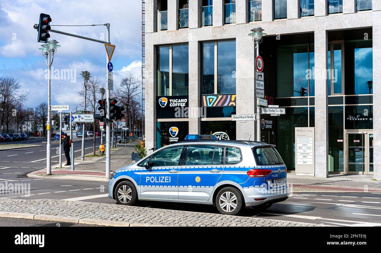 Police In Berlin Stock Photo