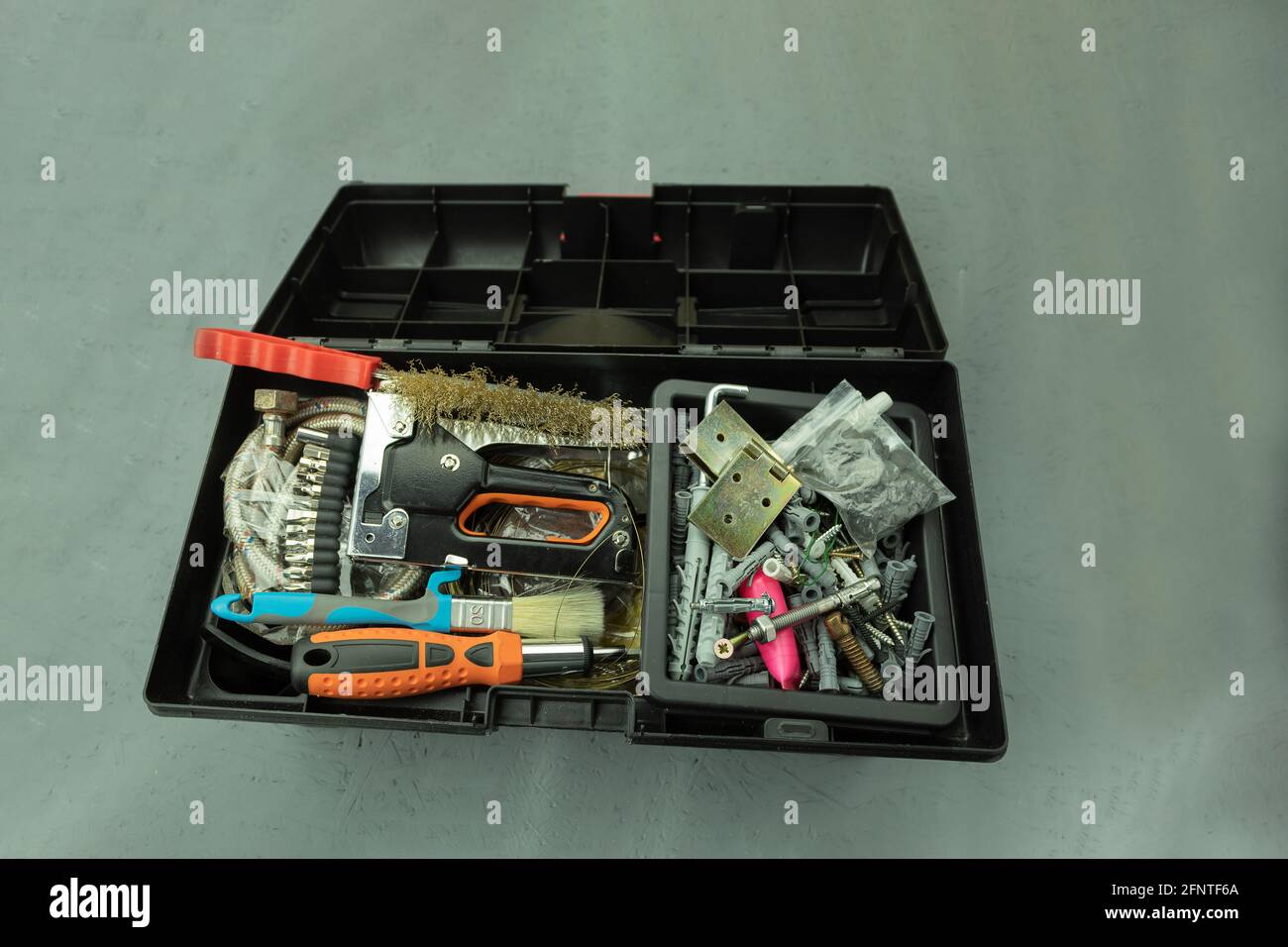 Open toolbox set diy hi-res stock photography and images - Alamy