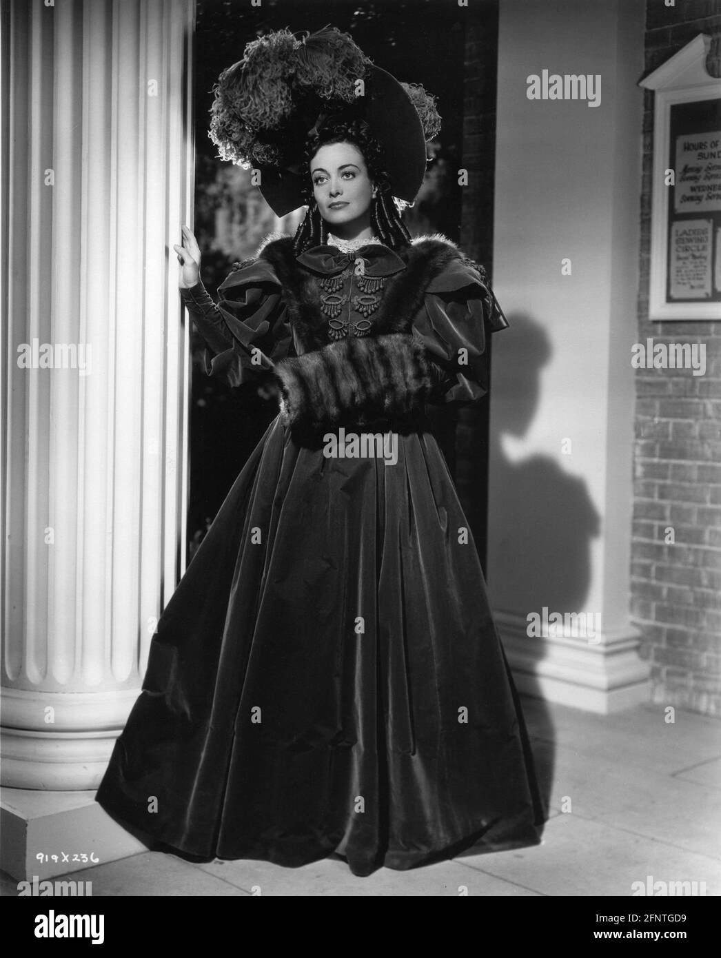 Joan Crawford Full Length Portrait In Gown By Glibert Adrian For The Gorgeous Hussy 1936 Director Clarence Brown From The Book By Samuel Hopkins Adams Metro Goldwyn Mayer Stock Photo Alamy