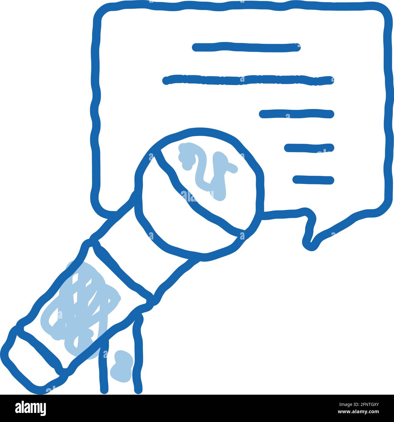 seminar microphone speak doodle icon hand drawn illustration Stock ...