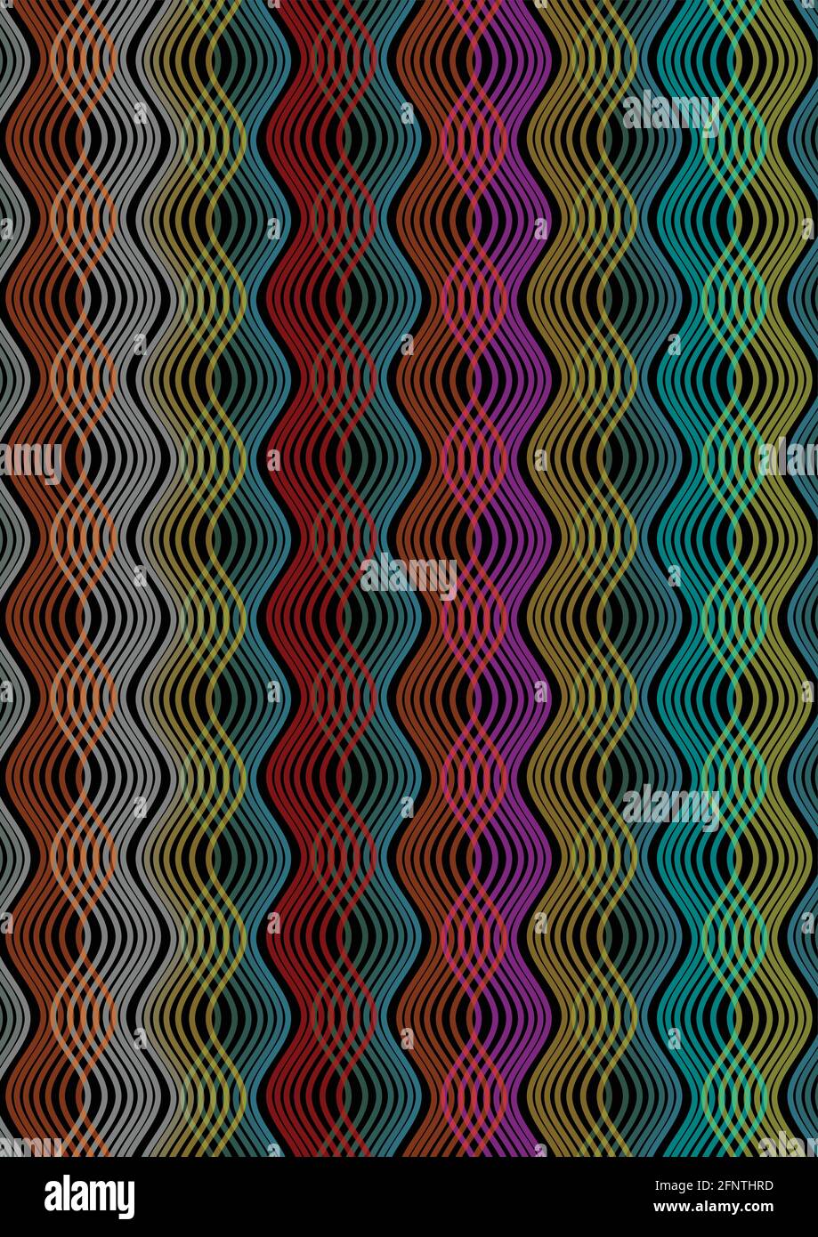 Wavy abstract patterns light smoke Stock Vector Images - Alamy
