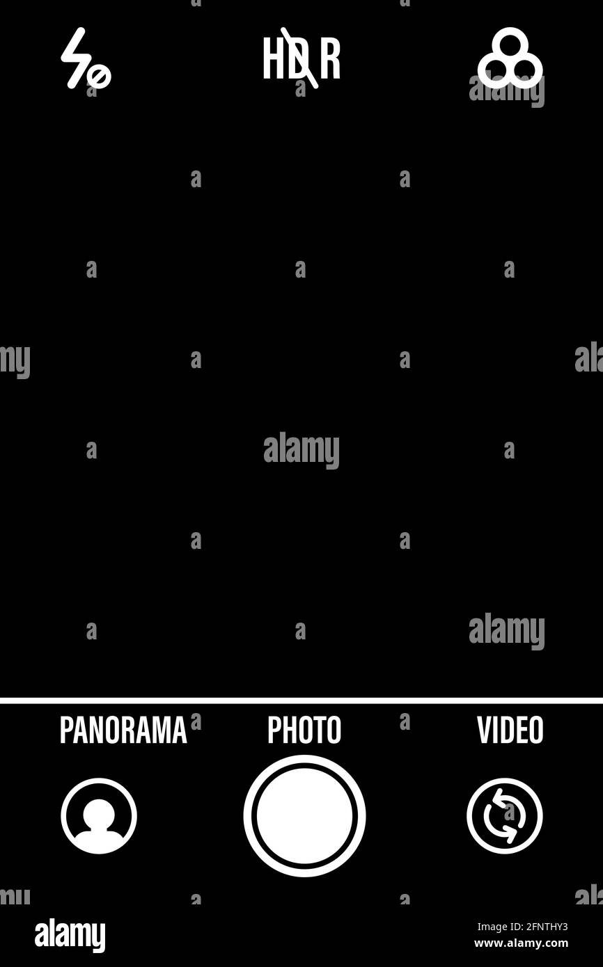 Camera focusing screen. illustration. Camera screen for Stock Photo Alamy