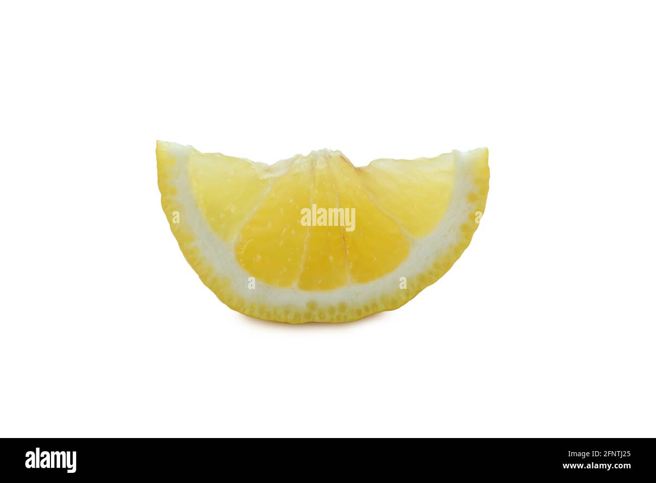 Slice of lemon isolated on white background Stock Photo - Alamy