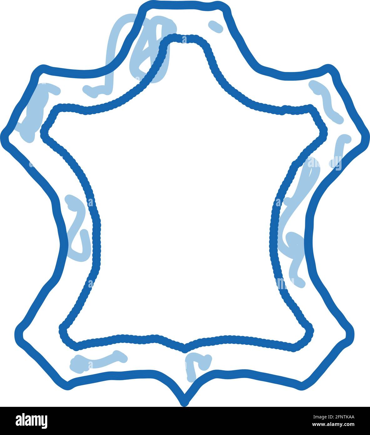 leather label doodle icon hand drawn illustration Stock Vector Image ...