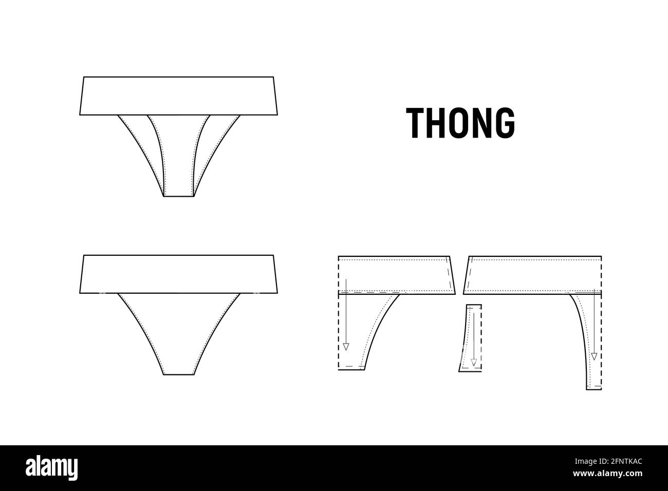 The thong panties for woman vector illustration Stock Vector Image