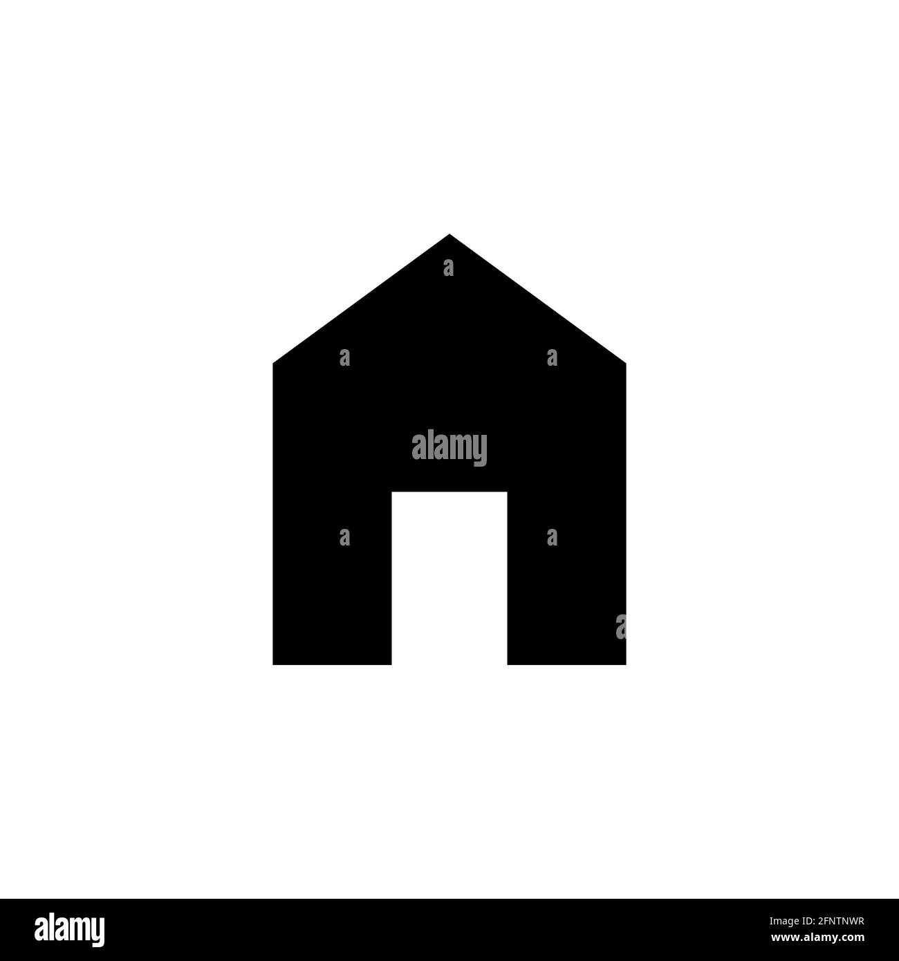 House icon on white isolated background, illustration Stock Photo - Alamy